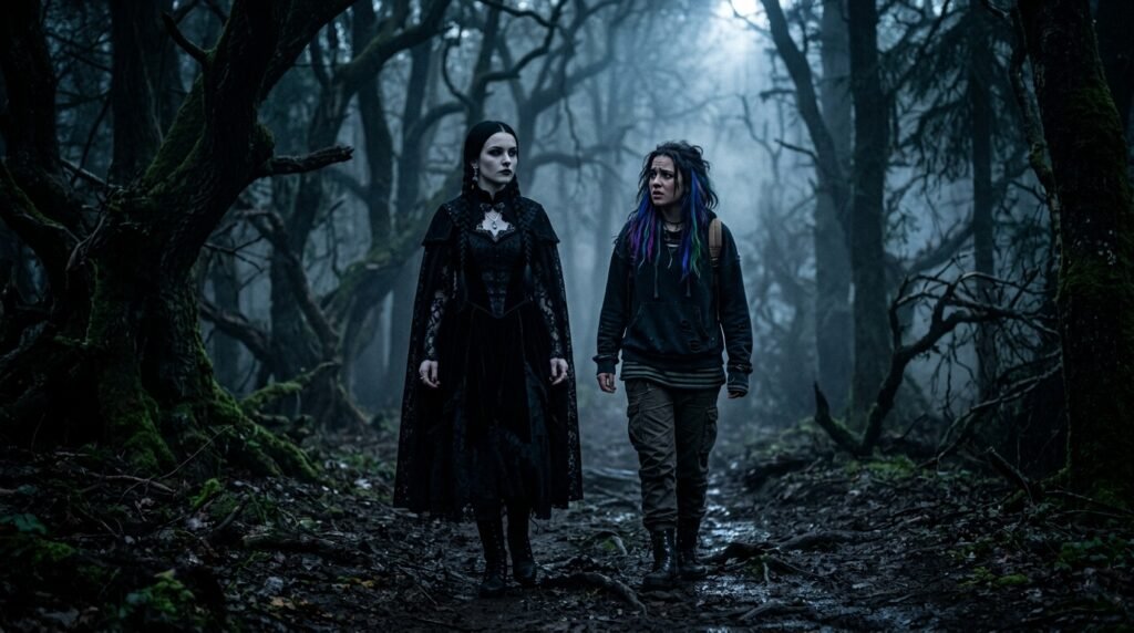 Wednesday Addams and Enid Sinclair in Wednesday Season 3